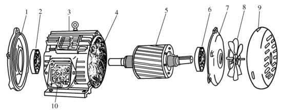 晟邦三相異步電動機的結(jié)構(gòu)圖